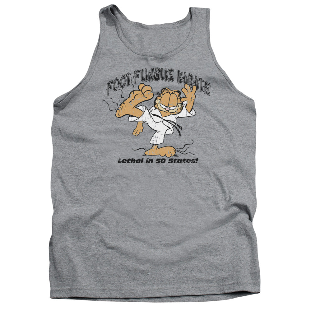 Garfield - Foot Fungus Karate - Adult Tank - Athletic Heather