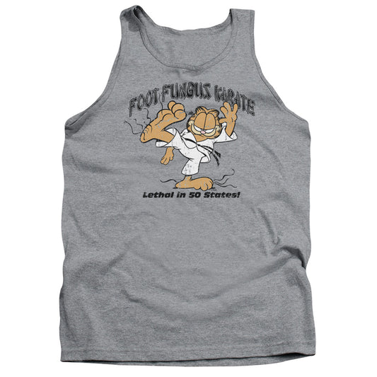 Garfield - Foot Fungus Karate - Adult Tank - Athletic Heather