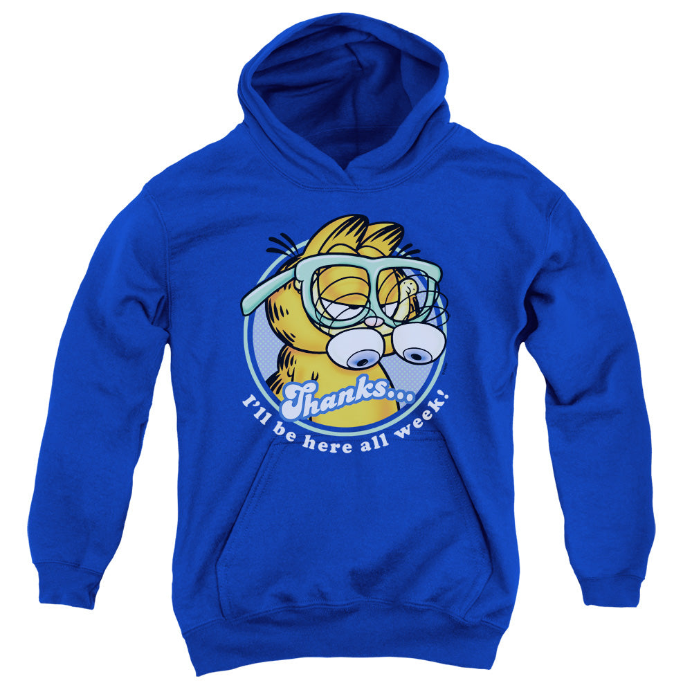 Garfield - Performing - Youth Pull-over Hoodie - Royal
