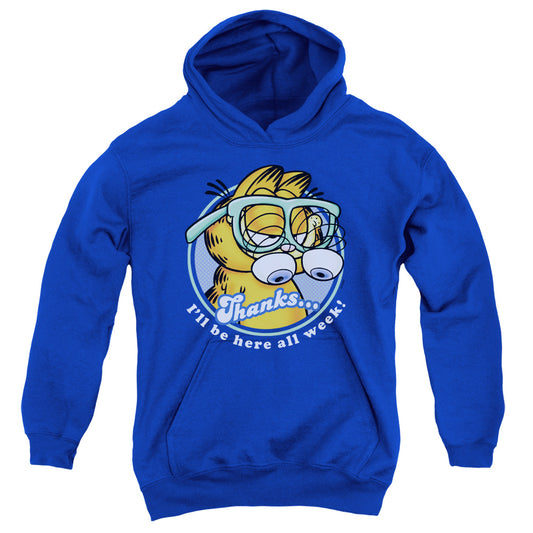 Garfield - Performing - Youth Pull-over Hoodie - Royal