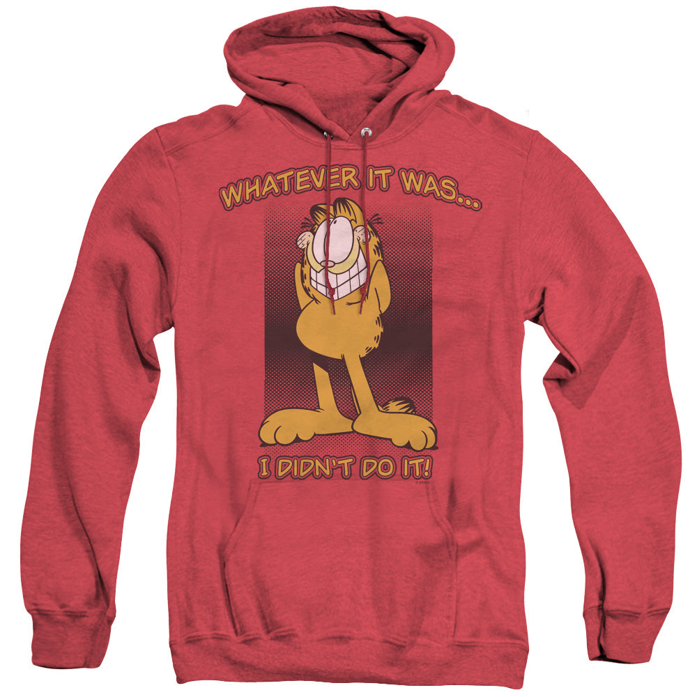 Garfield - I Didnt Do It - Adult Heather Hoodie - Red