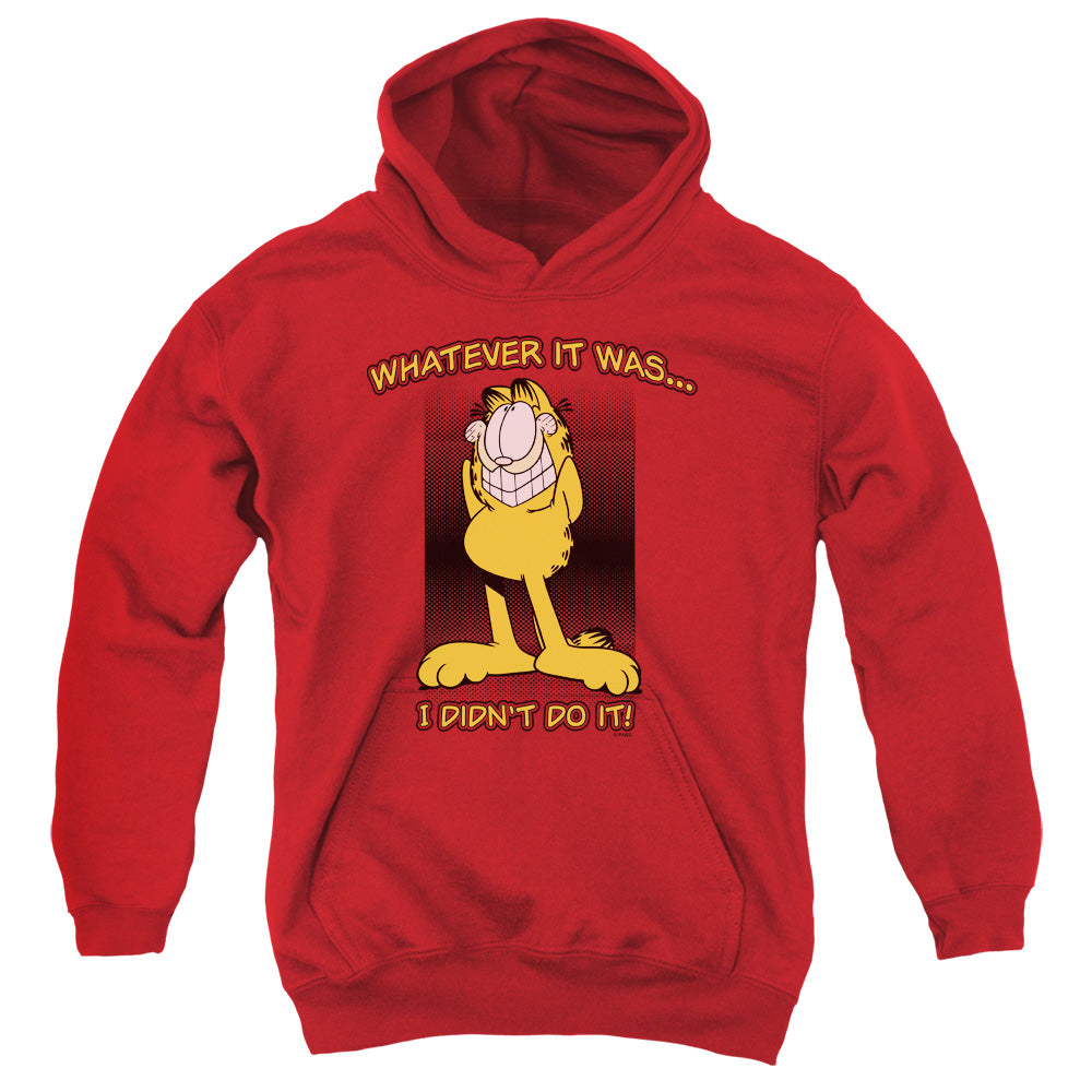 Garfield - I Didnt Do It - Youth Pull-over Hoodie - Red