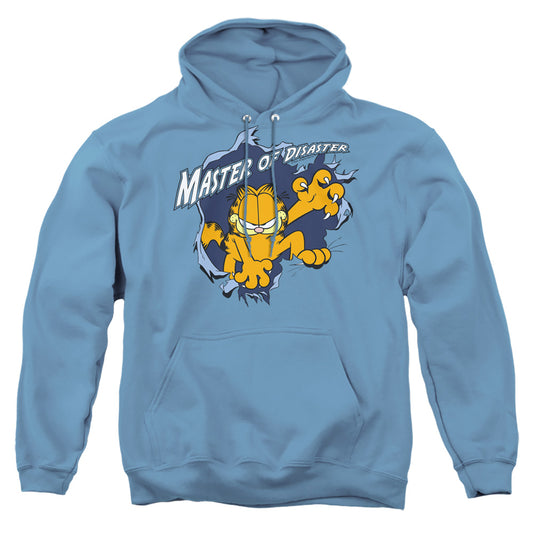 Garfield - Master Of Disaster - Adult Pull-over Hoodie - Carolina Blue