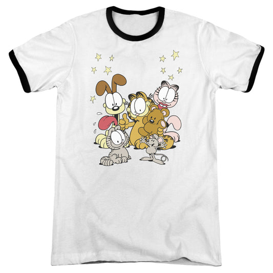 Garfield - Friends Are Best - Adult Ringer - White/black