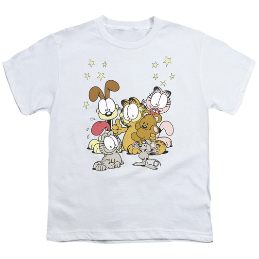 Garfield - Friends Are Best - Short Sleeve Youth 18/1 - White T-shirt