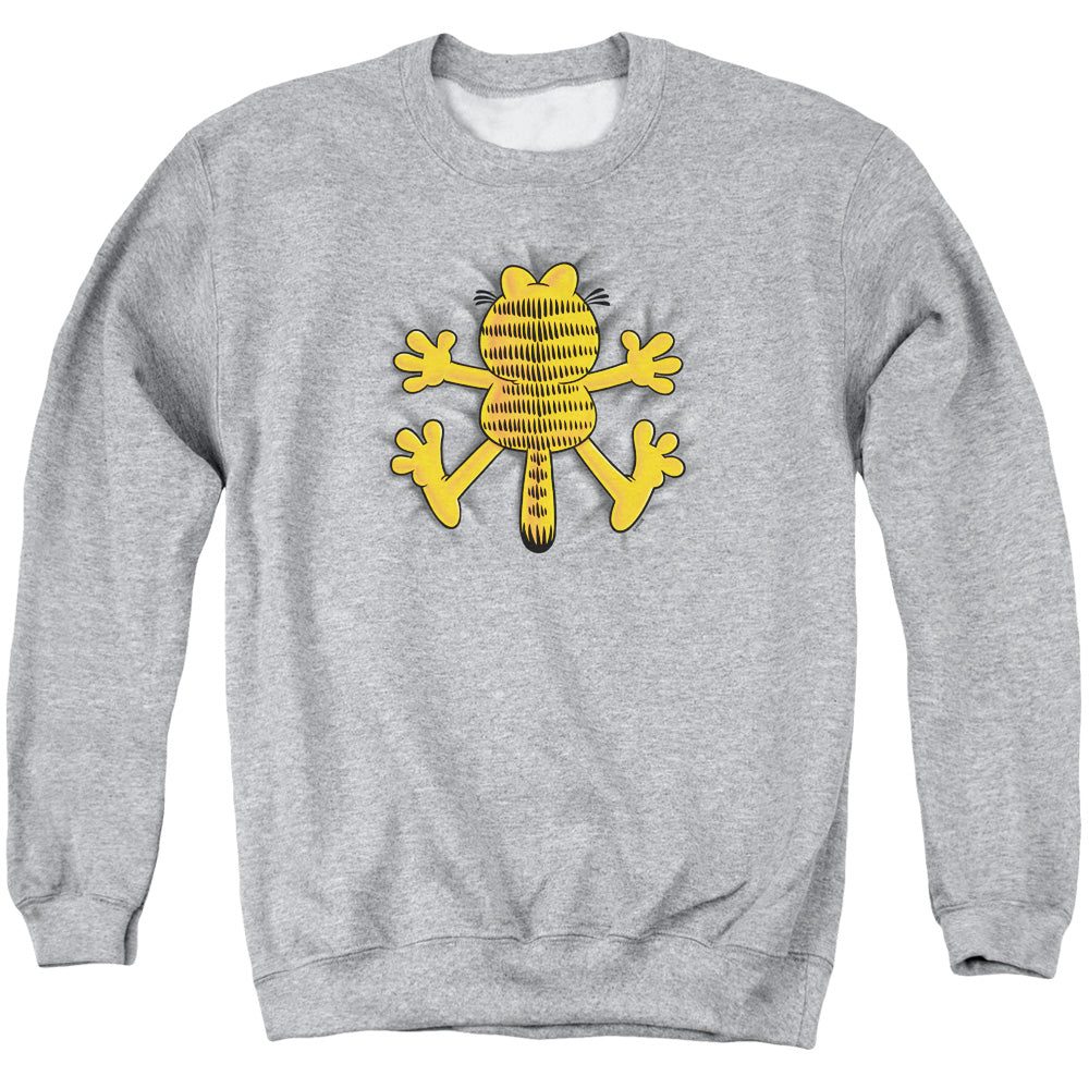 Garfield - Ow - Adult Crewneck Sweatshirt - Athletic Heather