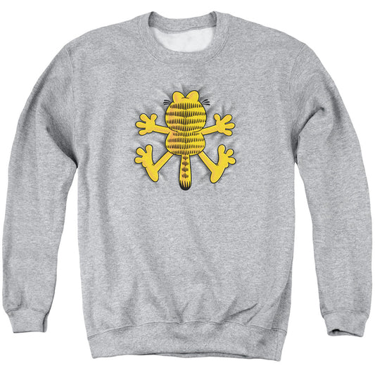 Garfield - Ow - Adult Crewneck Sweatshirt - Athletic Heather