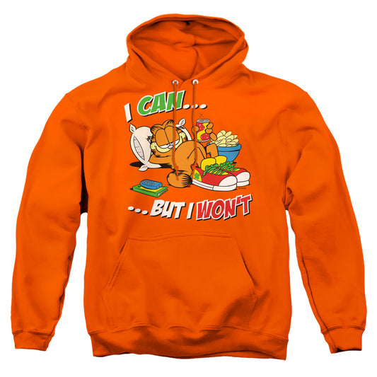 Garfield - I Can... - Adult Pull-over Hoodie - Orange
