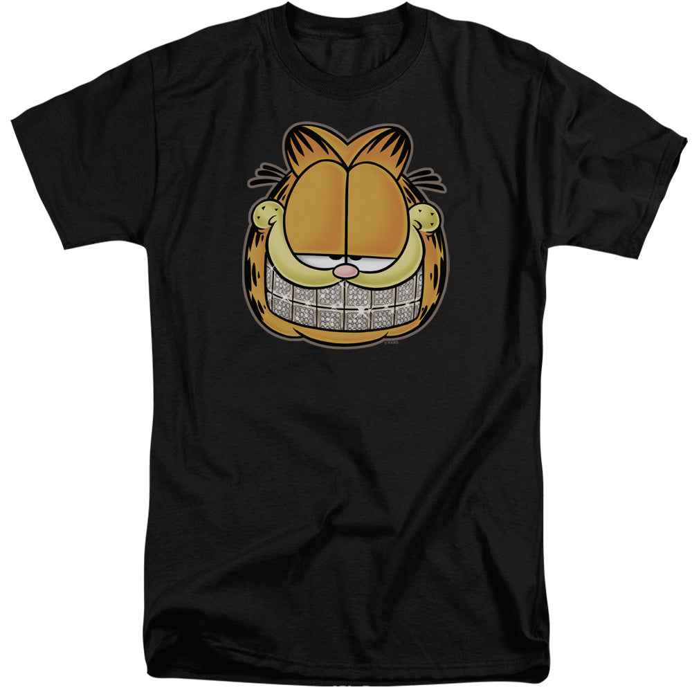 Garfield - Nice Grill - Short Sleeve Adult Tall - Black T-shirt