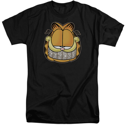 Garfield - Nice Grill - Short Sleeve Adult Tall - Black T-shirt