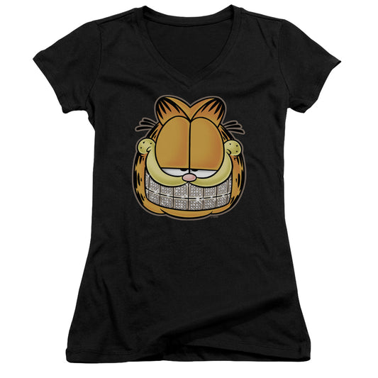Garfield - Nice Grill - Junior V-neck - Black