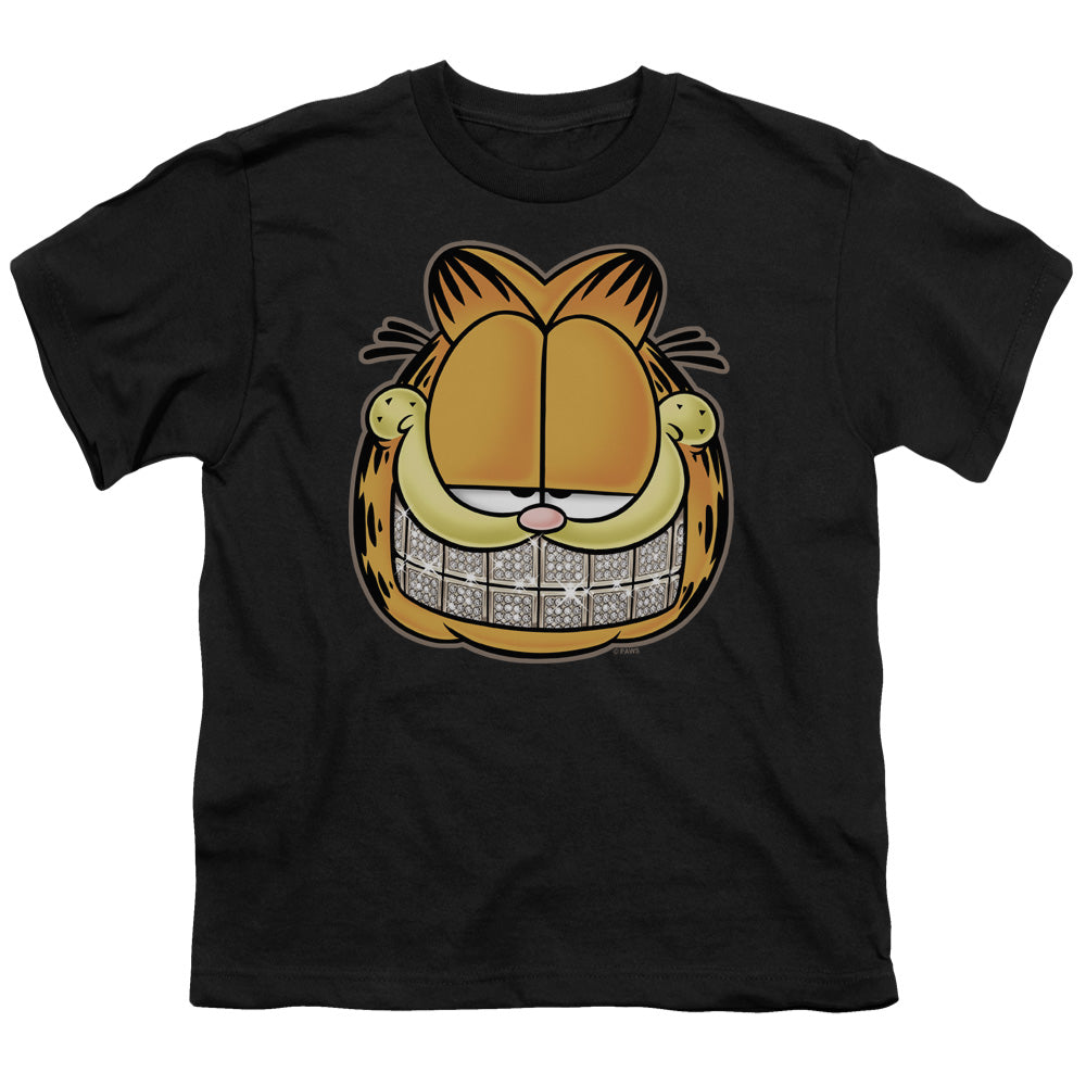 Garfield - Nice Grill - Short Sleeve Youth 18/1 - Black T-shirt