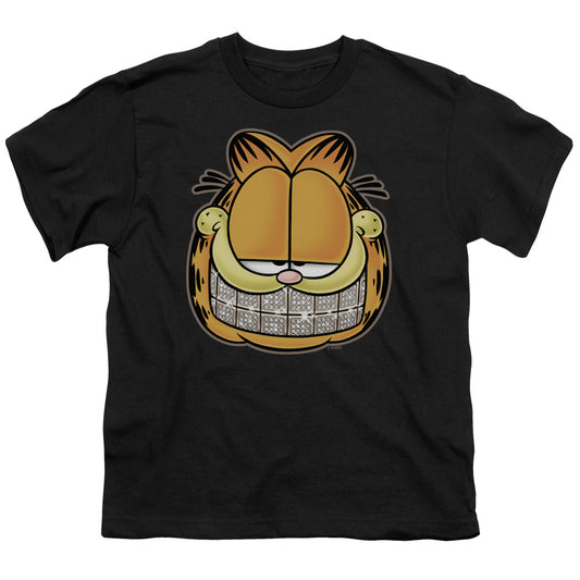 Garfield - Nice Grill - Short Sleeve Youth 18/1 - Black T-shirt