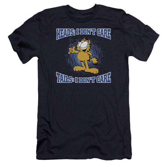 Garfield - Heads Or Tails-premuim Canvas Adult Slim Fit 30/1 - Navy