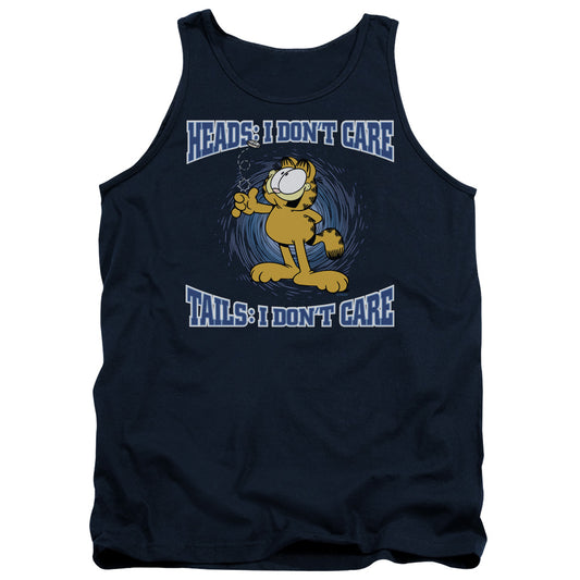 Garfield - Heads Or Tails - Adult Tank - Navy