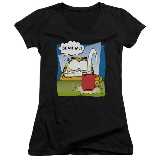 Garfield - Bean Me - Junior V-neck - Black