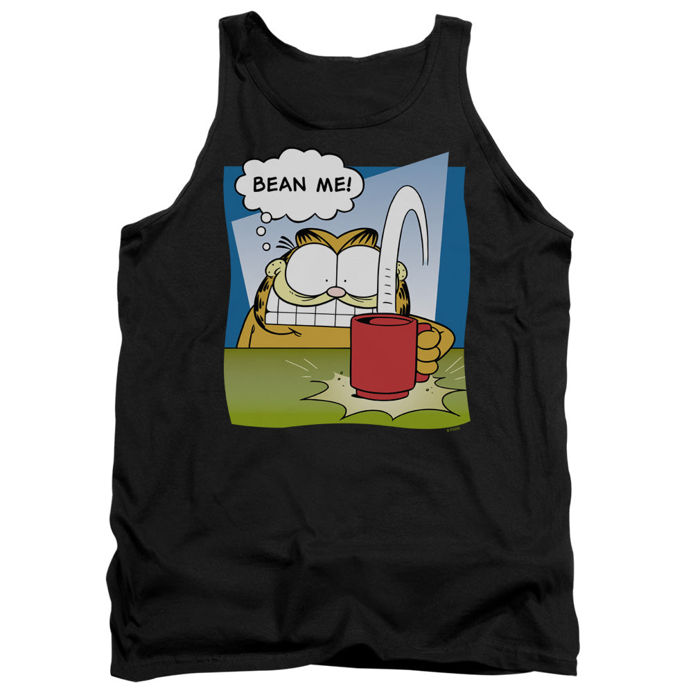 Garfield - Bean Me - Adult Tank - Black