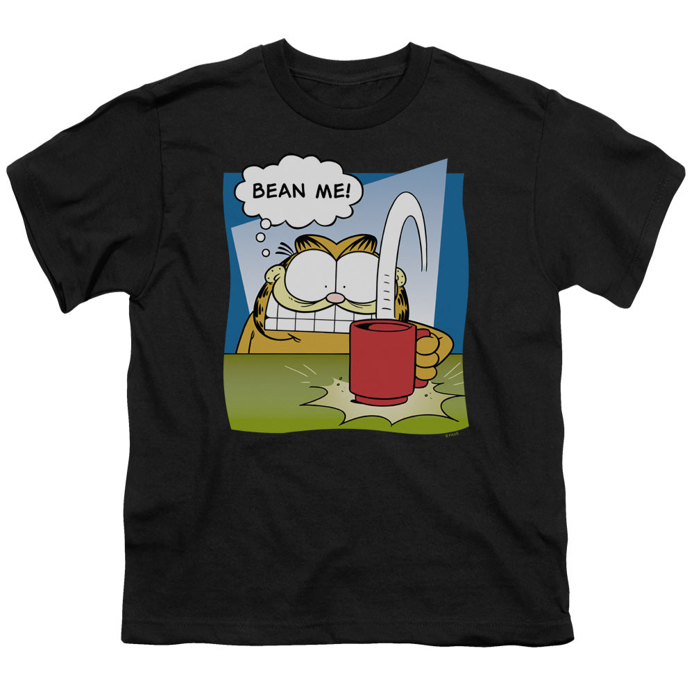 Garfield - Bean Me - Short Sleeve Youth 18/1 - Black T-shirt