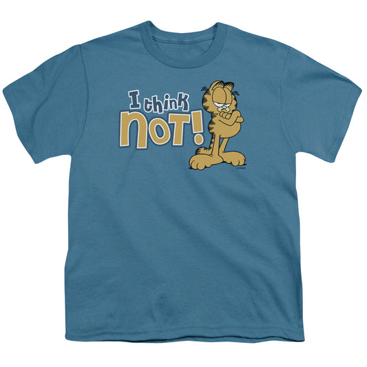 Garfield - I Think Not - Short Sleeve Youth 18/1 - Slate T-shirt