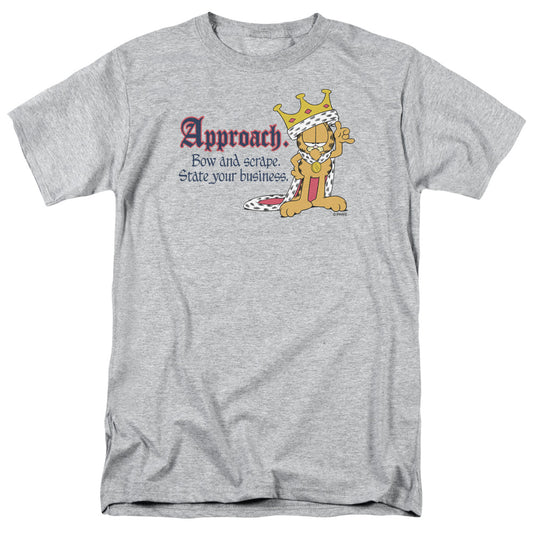 Garfield - State Your Business - Short Sleeve Adult 18/1 - Athletic Heather T-shirt