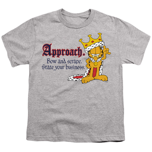 Garfield - State Your Business - Short Sleeve Youth 18/1 - Athletic Heather T-shirt
