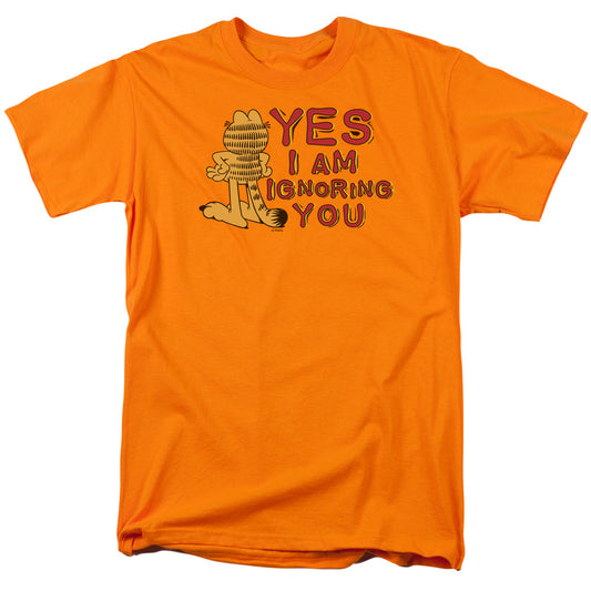 Garfield - Yes I Am - Short Sleeve Adult 18/1 - Orange T-shirt