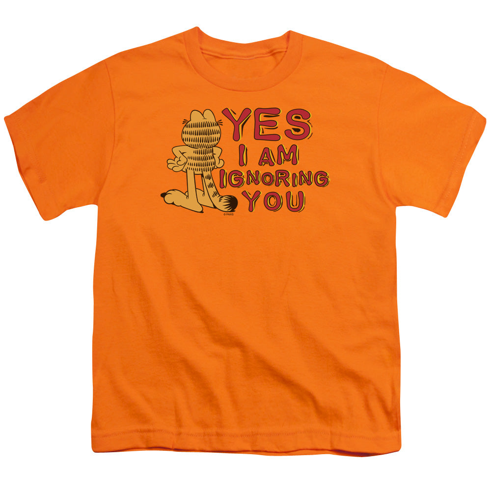 Garfield - Yes I Am - Short Sleeve Youth 18/1 - Orange T-shirt