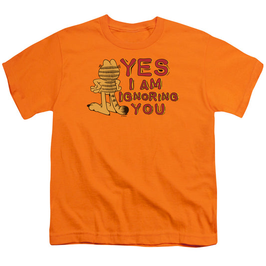 Garfield - Yes I Am - Short Sleeve Youth 18/1 - Orange T-shirt
