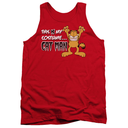 Garfield - Cat Man - Adult Tank - Red