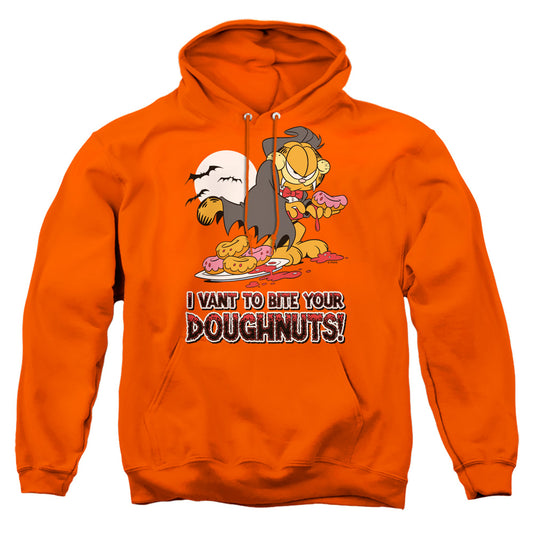 Garfield I Vant Doughnuts - Adult Pull-over Hoodie - Orange