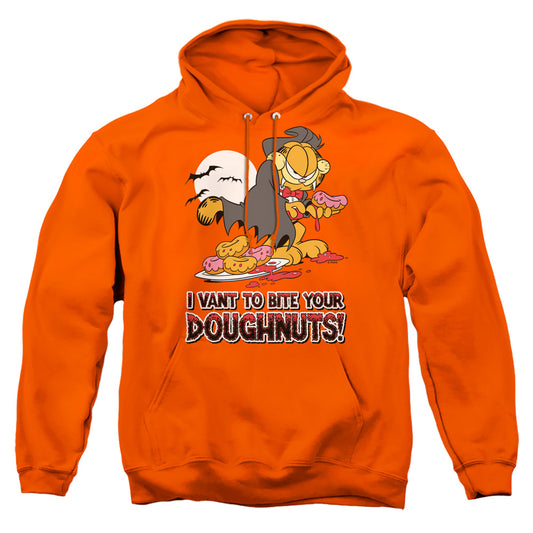 Garfield - I Vant Doughnuts - Adult Pull-over Hoodie - Orange