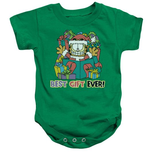 Garfield - Best Gift Ever-infant Snapsuit - Kelly Green
