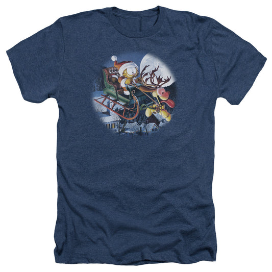 Garfield - Moonlight Ride - Adult Heather - Navy