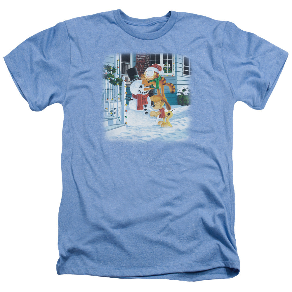 Garfield - Snow Fun - Adult Heather - Light Blue
