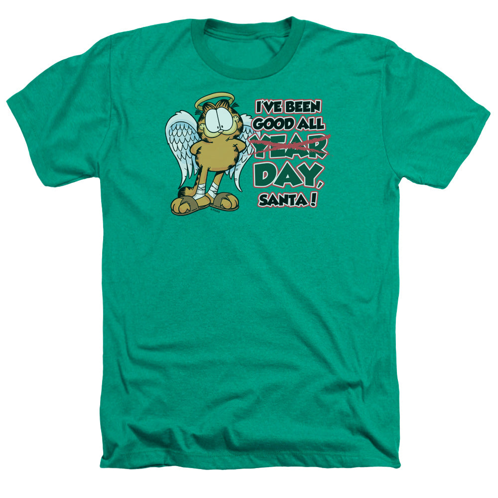 Garfield - Ive Been Good - Adult Heather - Kelly Green