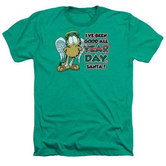 Garfield - Ive Been Good - Adult Heather - Kelly Green
