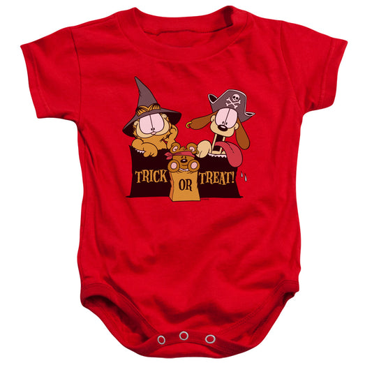Garfield - Trick Or Treat-infant Snapsuit - Red