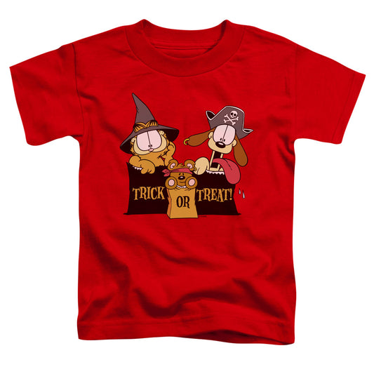 Garfield - Trick Or Treat - Short Sleeve Toddler Tee - Red T-shirt