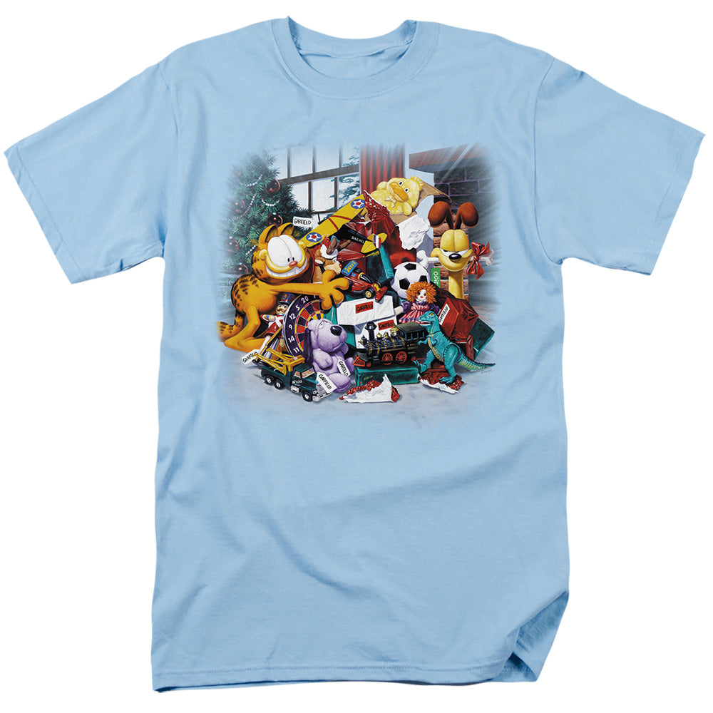 Garfield - Mine! - Short Sleeve Adult 18/1 - Light Blue T-shirt
