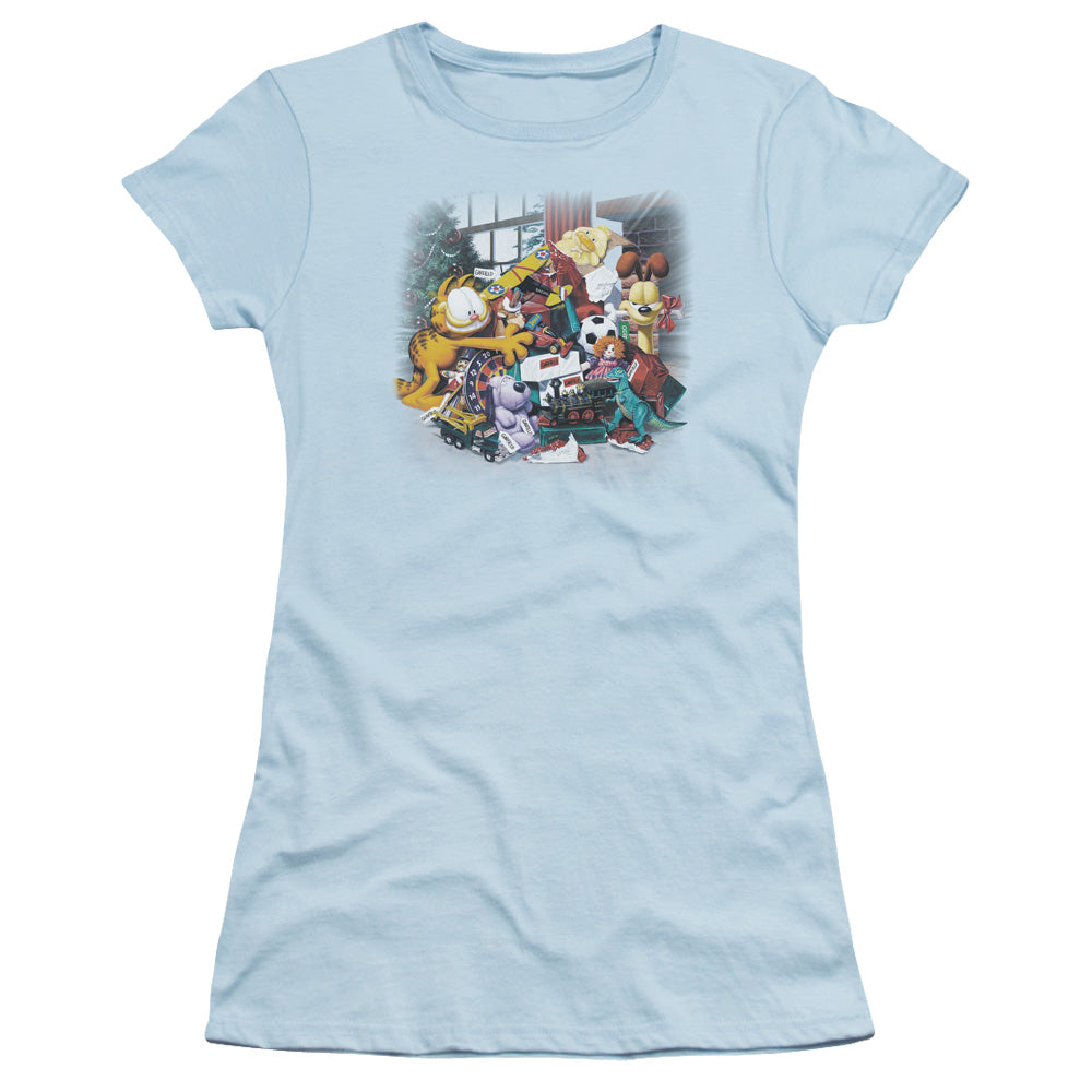 GARFIELD MINE! - S/S JUNIOR SHEER - LIGHT BLUE T-Shirt