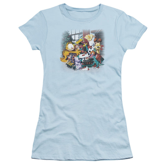 GARFIELD MINE! - S/S JUNIOR SHEER - LIGHT BLUE T-Shirt