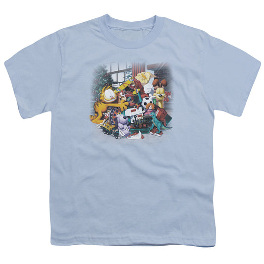 Garfield - Mine! - Short Sleeve Youth 18/1 - Light Blue T-shirt