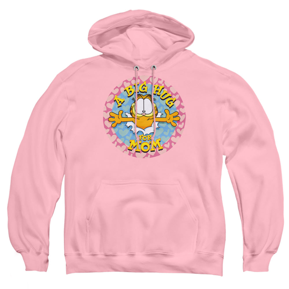 Garfield - A Big Hug For Mom - Adult Pull-over Hoodie - Pink
