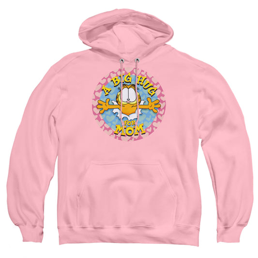 Garfield - A Big Hug For Mom - Adult Pull-over Hoodie - Pink