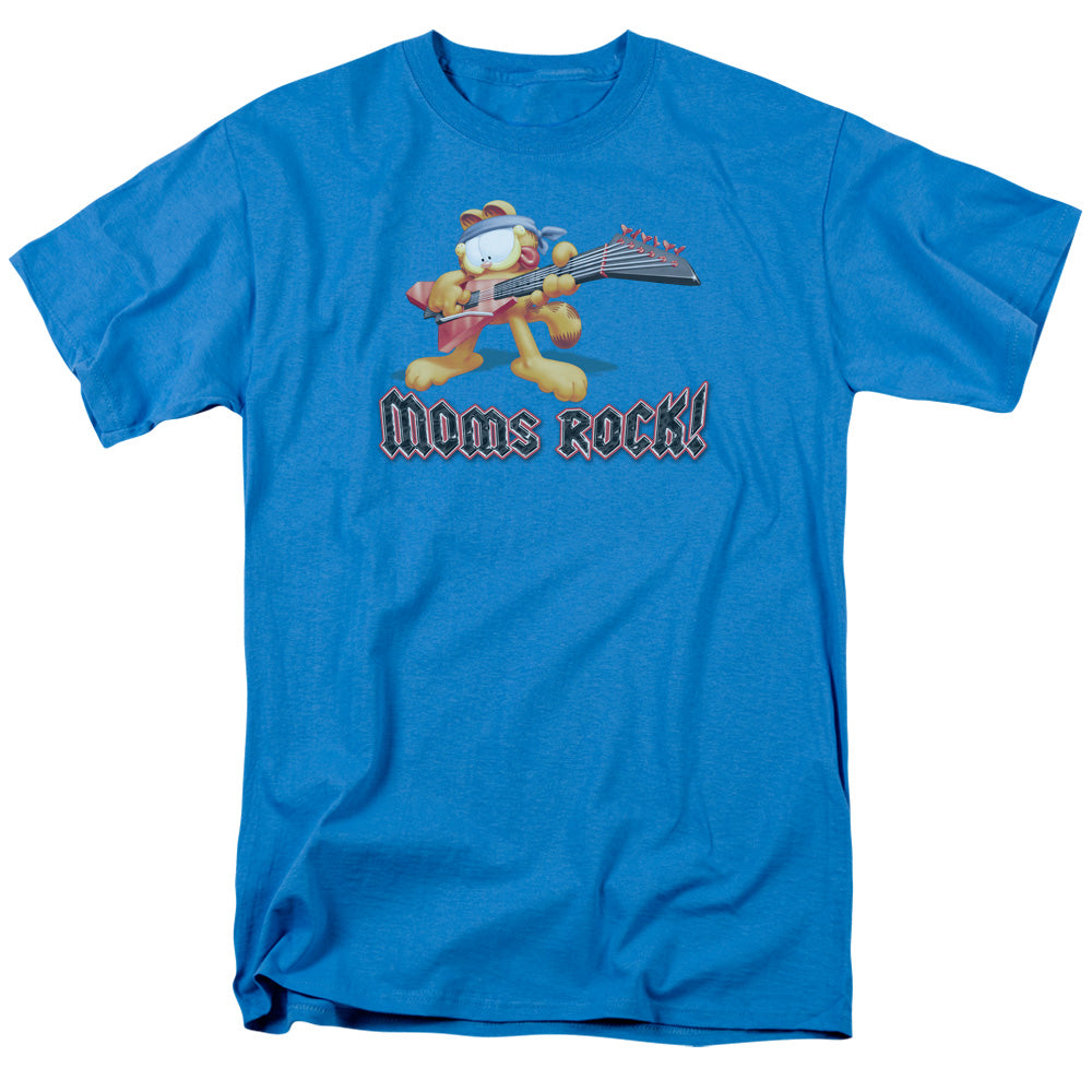 Garfield - Moms Rock - Short Sleeve Adult 18/1 - Turquoise T-shirt