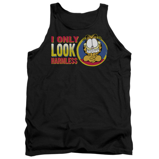 Garfield I Only Look Harmless - Adult Tank - Black