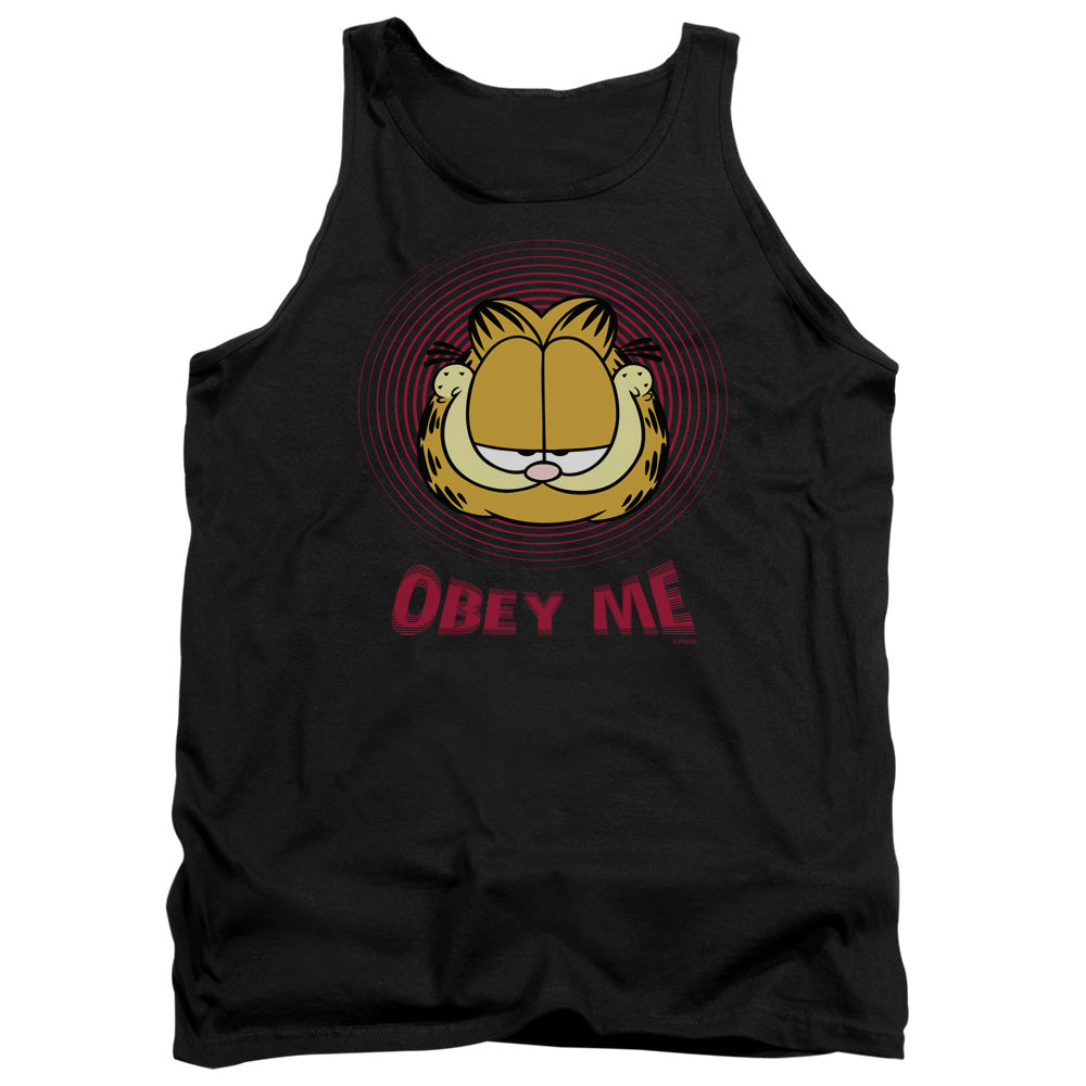 Garfield - Obey Me - Adult Tank - Black