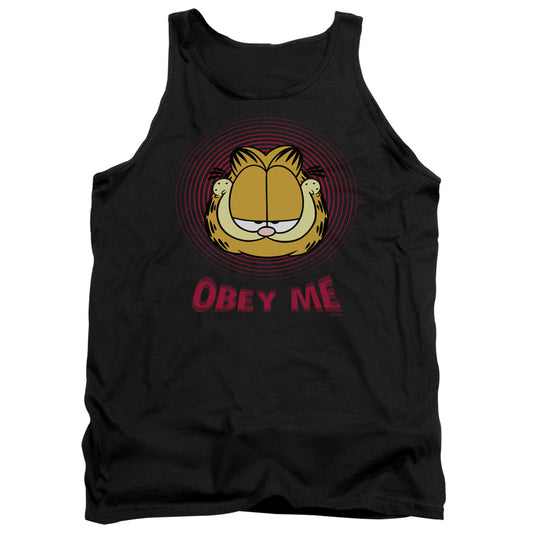 Garfield - Obey Me - Adult Tank - Black