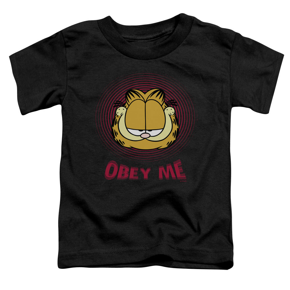 Garfield - Obey Me - Short Sleeve Toddler Tee - Black T-shirt
