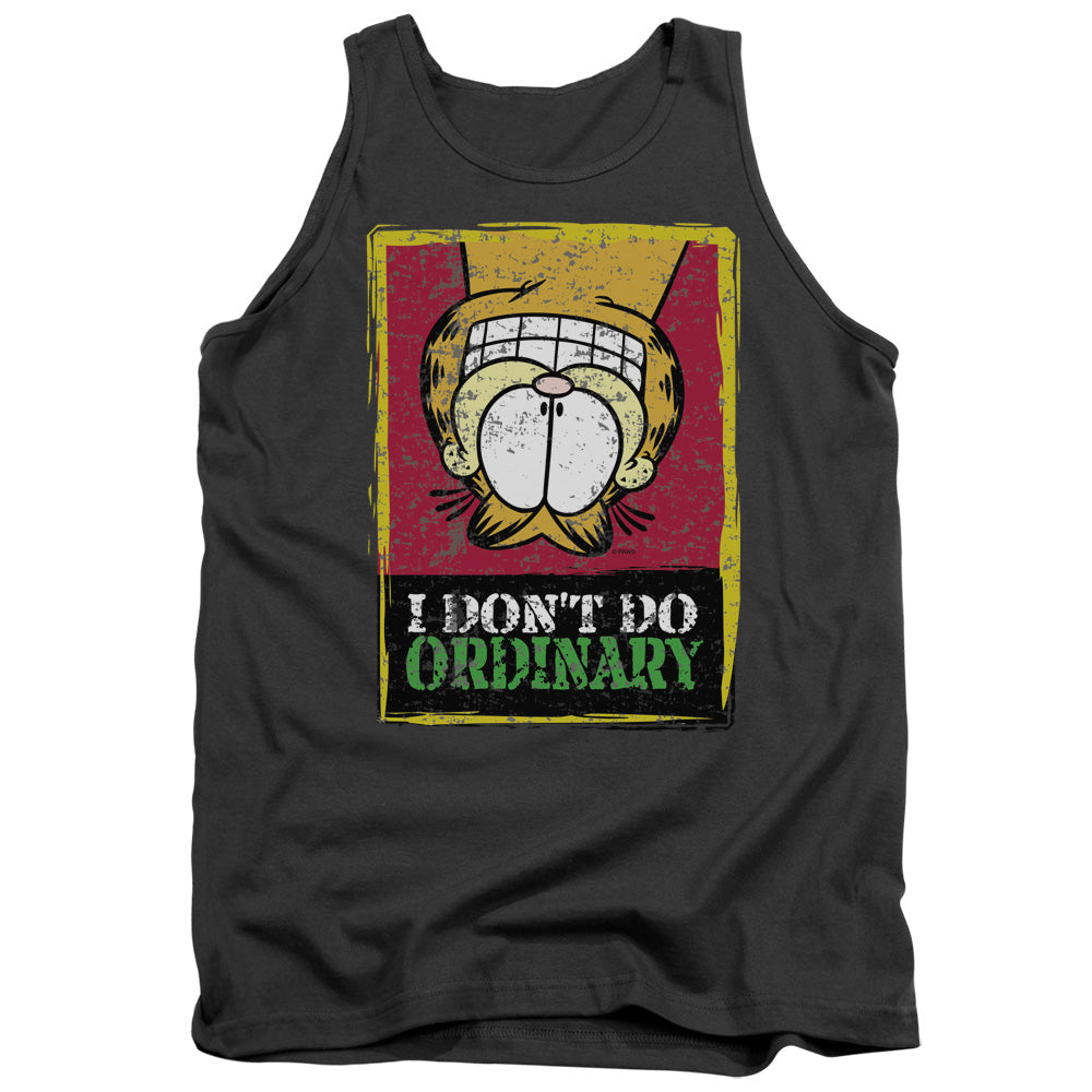 Garfield - I Dont Do Ordinary - Adult Tank - Charcoal